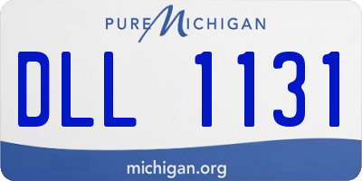 MI license plate DLL1131