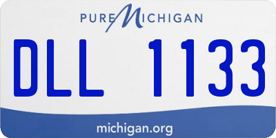 MI license plate DLL1133