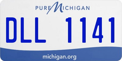 MI license plate DLL1141