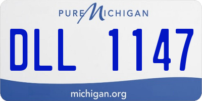MI license plate DLL1147