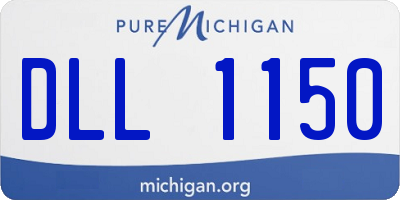 MI license plate DLL1150