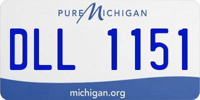 MI license plate DLL1151