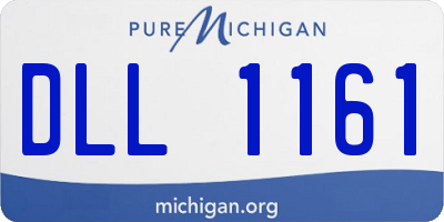 MI license plate DLL1161