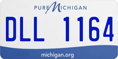 MI license plate DLL1164