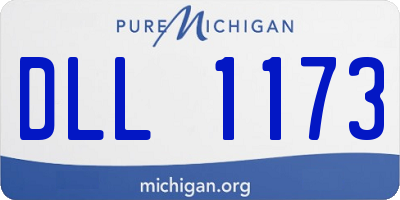 MI license plate DLL1173