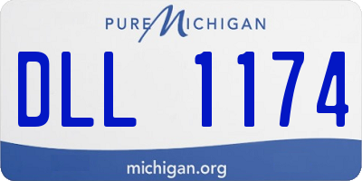 MI license plate DLL1174