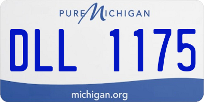 MI license plate DLL1175