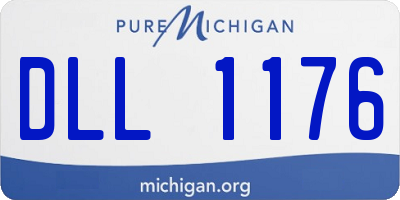 MI license plate DLL1176