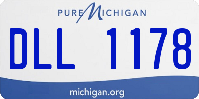 MI license plate DLL1178