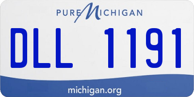 MI license plate DLL1191