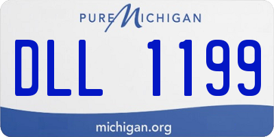 MI license plate DLL1199