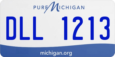 MI license plate DLL1213