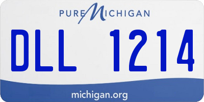MI license plate DLL1214
