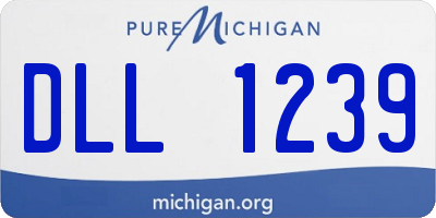 MI license plate DLL1239