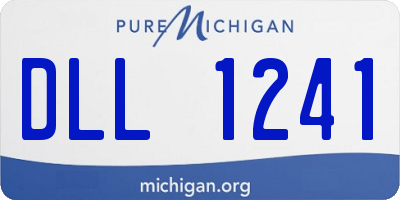 MI license plate DLL1241