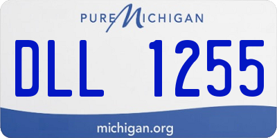 MI license plate DLL1255
