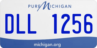 MI license plate DLL1256