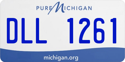 MI license plate DLL1261