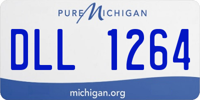 MI license plate DLL1264