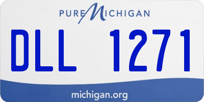 MI license plate DLL1271