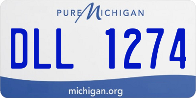 MI license plate DLL1274