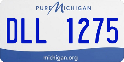 MI license plate DLL1275
