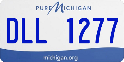 MI license plate DLL1277