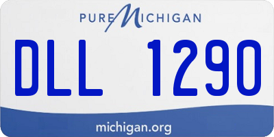 MI license plate DLL1290
