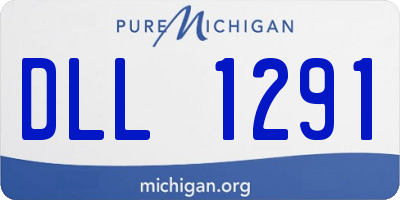 MI license plate DLL1291