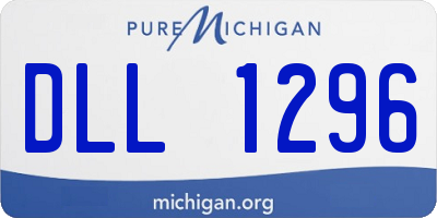 MI license plate DLL1296