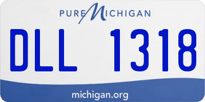 MI license plate DLL1318