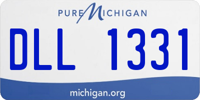 MI license plate DLL1331