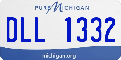 MI license plate DLL1332