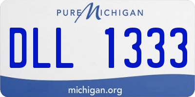 MI license plate DLL1333