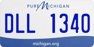 MI license plate DLL1340