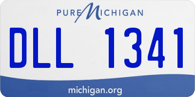 MI license plate DLL1341