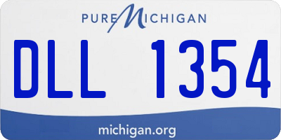 MI license plate DLL1354