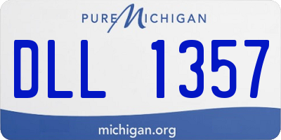 MI license plate DLL1357