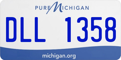 MI license plate DLL1358
