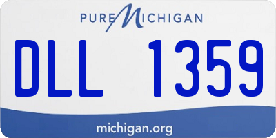 MI license plate DLL1359