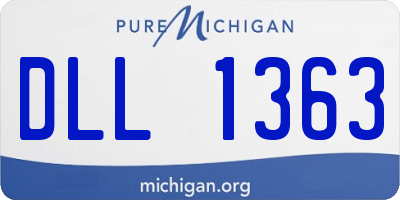 MI license plate DLL1363