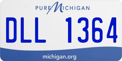 MI license plate DLL1364
