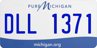 MI license plate DLL1371