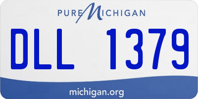 MI license plate DLL1379