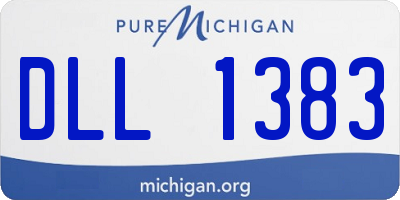 MI license plate DLL1383