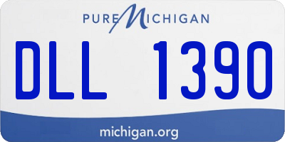 MI license plate DLL1390