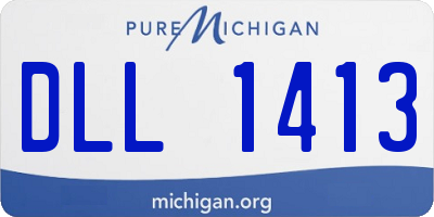 MI license plate DLL1413
