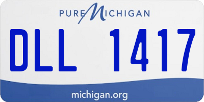 MI license plate DLL1417