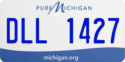 MI license plate DLL1427
