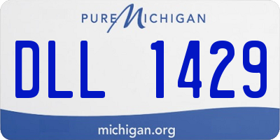 MI license plate DLL1429